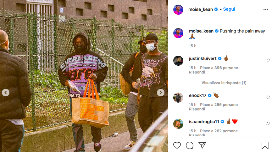 PSG, Moise Kean cuore d’oro: dona cibo a senzatetto e migranti tra le strade di Parigi